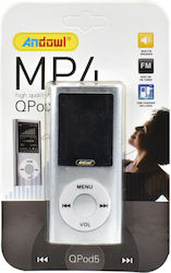 Andowl QPOD5 MP4 Player με Οθόνη 1.8" Ασημί