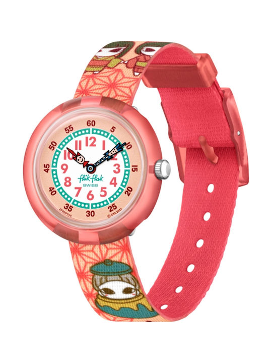 FlikFlak Kids Analog Watch Zashiki-Warashi with...
