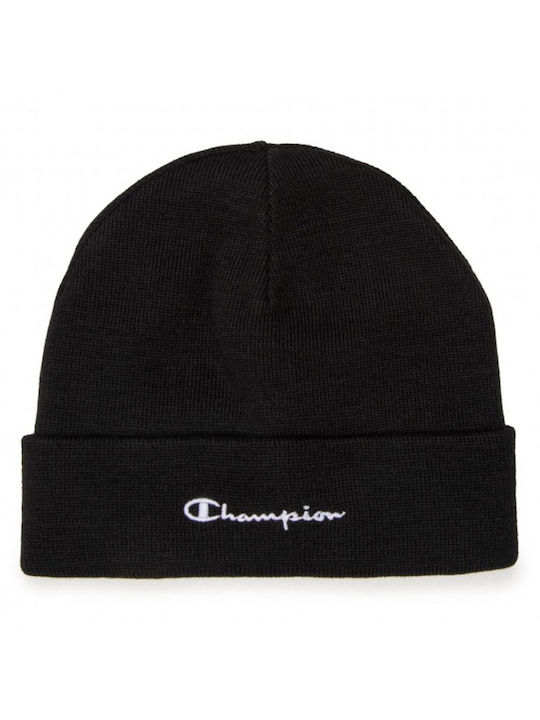 Champion Beanie Unisex Σκούφος σε Μαύρο χρώμα