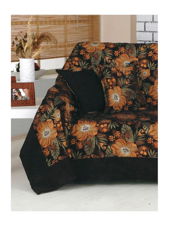 Palamaiki Armchair Throw 2 Sides 1174 170x170cm Black