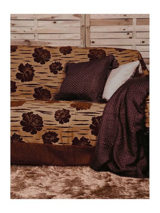 Palamaiki Armchair Throw 2 Sides 1254 170x170cm Brown