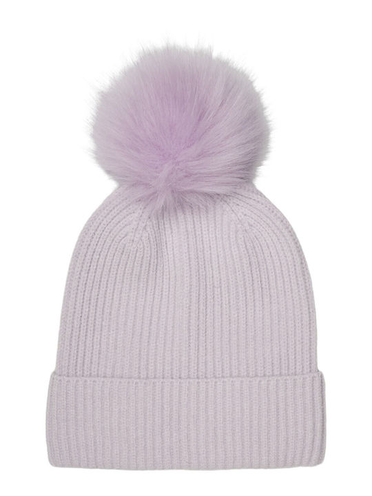 Vero Moda Pom Pom Beanie Feminin Căciulă Tricotat în culoarea Lila