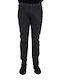 Emporio Armani Men's Denim Elastic Trousers Slim Fit Black