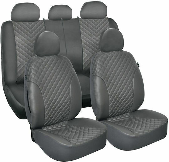 Kaver Car Cover Set 4pcs Polyester Gray