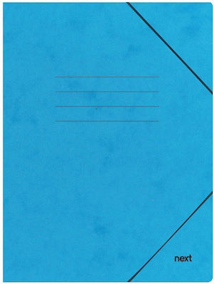 Next Folder Prespan with Rubber Band for Paper A4 Light Blue