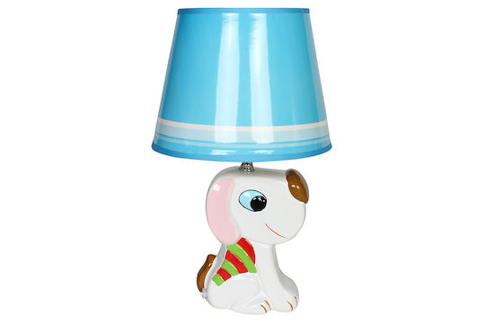 Keskor Kids Portable Lamp Dog Blue 20x20x33εκ.