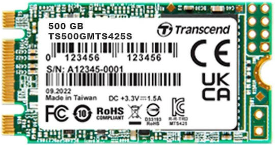 Transcend 425S SSD 500GB M.2 mit SATA III Verbindung
