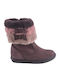 Berenjena Anatomische Suede Kinderstiefel mit Reißverschluss Lila