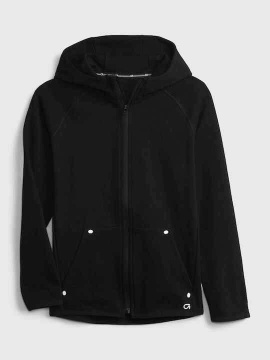 GAP Kids Cardigan Sweatshirts Hooded Black