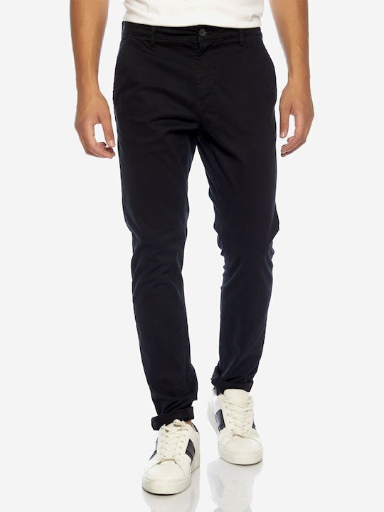 Camaro Trousers Elastic in Slim Fit Black