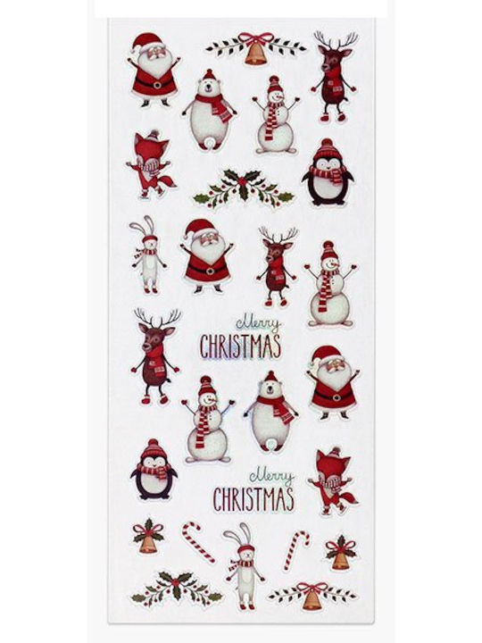 Exas Paper Χριστουγεννιάτικα Aufkleber Xmas Friends 11x31cm.