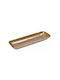 InTheBox Rectangular Metallic Decorative Platter Pagri Gold 30x16x4cm