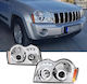 Sonar Front Lights Angel Eyes Led for Jeep Grand Cherokee 2005-2008 2pcs