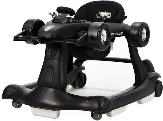 Asalvo F1 Baby Walker with Music for 6+ Months Black