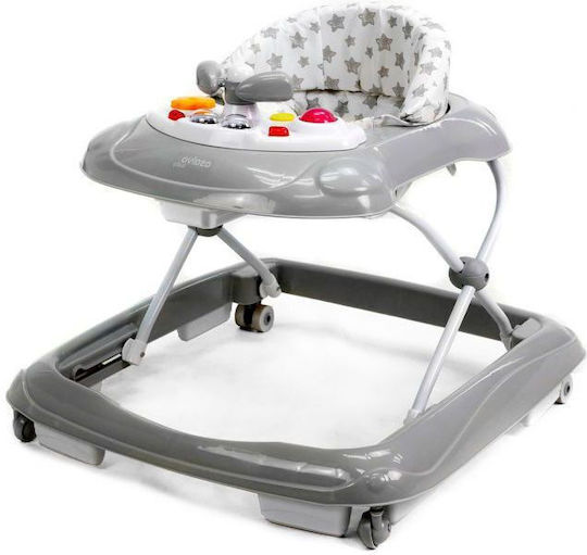 Asalvo Stars Baby Walker with Music Gray