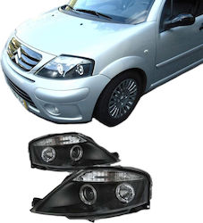 Sonar Μπροστινά Φανάρια Angel Eyes για Citroen C3 2002-2009 2τμχ
