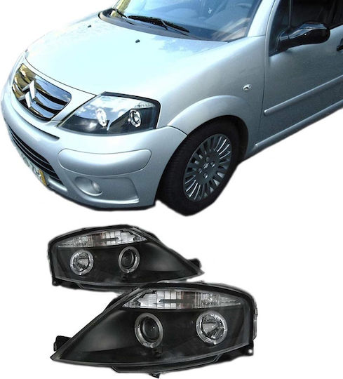 Sonar Front Lights Angel Eyes for Citroen C3 2002-2009 2pcs