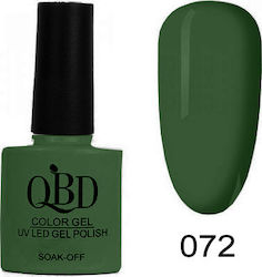 QBD Гел лак за нокти Green 072 10мл