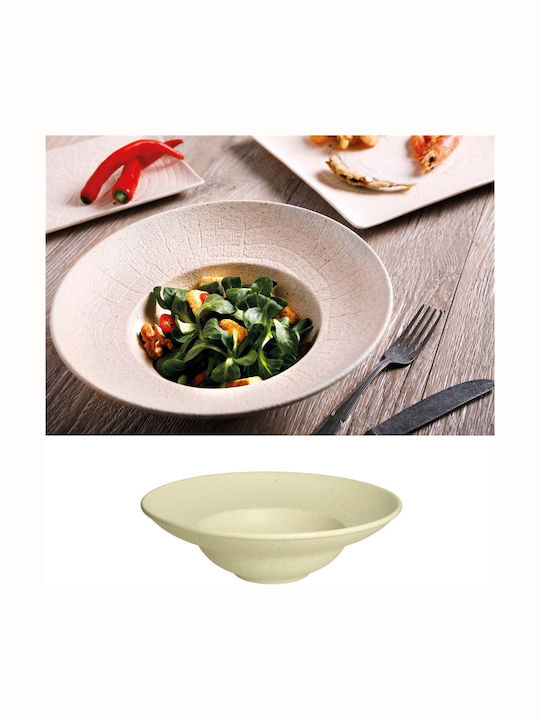 Tognana Vulcania Plate Pasta made of Porcelain White with Diameter 25cm 3pcs
