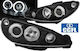 Sonar Sonar Front Lights Angel Eyes Peugeot 206 2002-2007 Set of 2 Pieces