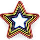 Spring Plastic Star-Shaped Cookie Cutter 5pcs