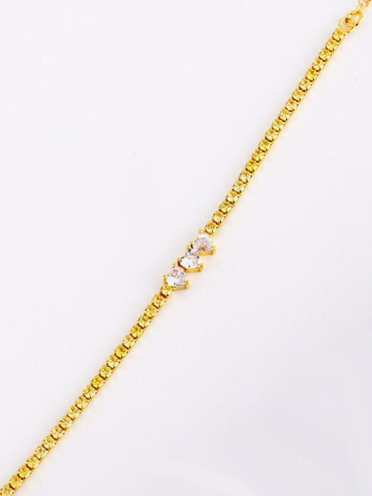 KIKI Star Collection gold plated sterling silver and cubic zirconia bracelet with cubic zirconia