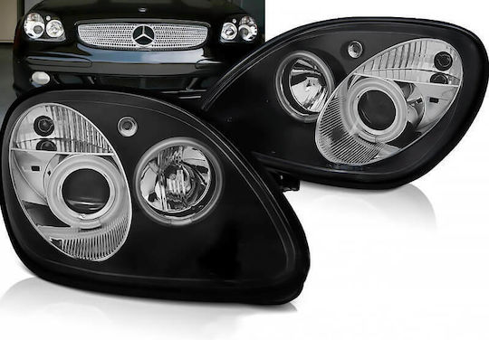 Sonar Vordere Lichter Engelsaugen für Mercedes-Benz SLK remains the same in German R170 1996-2004 2Stück