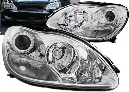 Depo Μπροστινά Φανάρια για Mercedes-Benz S 1998-2005 2τμχ