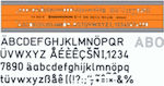 STANDARDGRAPH ΣΤΕΝΣΙΛ ΓΡΑΜΜΑΤΩΝ ΑΓΓΛΙΚΑ 202/7mm