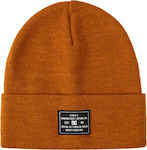 DC Label Beanie Ανδρικός Σκούφος Πλεκτός σε Καφ...