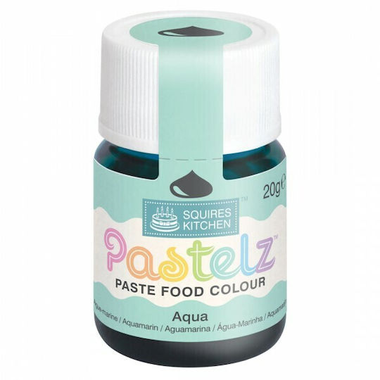 Squires Kitchen Χρώμα Ζαχαροπλαστικής σε Πάστα Pastelz Aqua 20gr