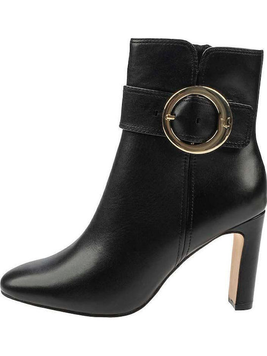 Ghete dama din piele cu Platforme pentru femei Negru