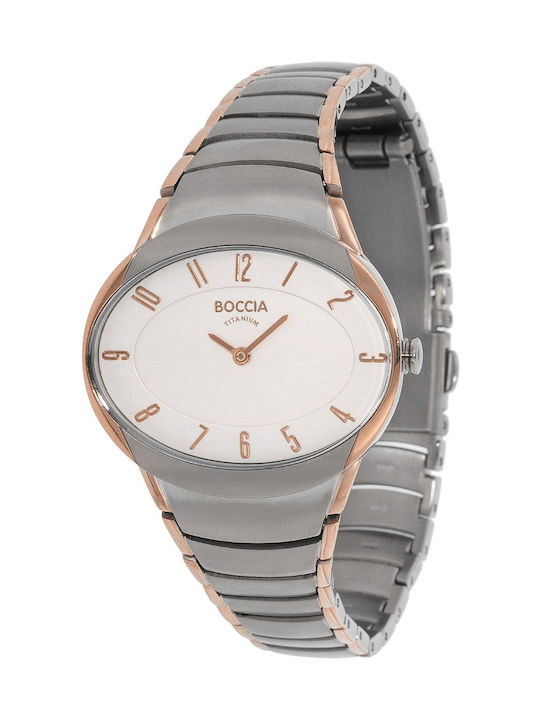 Boccia Watch with Gray Metal Bracelet