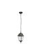 Elmark Kevin Outdoor Hanging Ceiling Light E27 in Black Color 96514P/BL