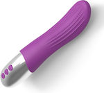 Vicky Vibrator G-Punkt Silikon-Rippen-Rotationsvibrator 17.5cm Purple