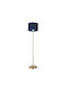 Elmark Franco Floor Lamp H135.5xW30cm. with Socket for Bulb E27 Blue