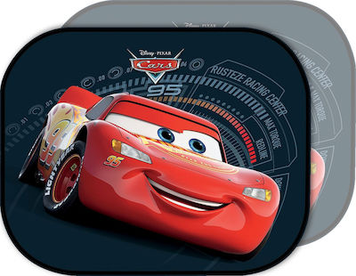 Πλαϊνά Σκίαστρα Αυτοκινήτου με Βεντούζα Colzani Cars McQueen 44x35εκ. 2τμχ