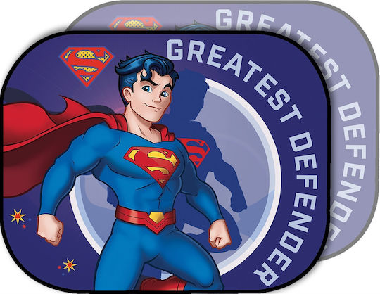 Colzani Car Side Sunshades with Suction Cup Colzani Superman 44x35cm 2pcs