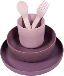 Bo Jungle Baby & Kids Feeding Set from Plastic 5 Pieces