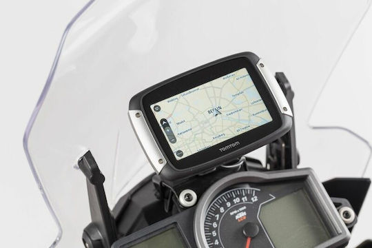 SW-Motech Βάση GPS Μοτοσυκλέτας με Θήκη για το Τιμόνι