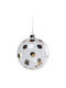 Raeder Illuminated Christmas Glass Figure Ball Transparent Length 15cm
