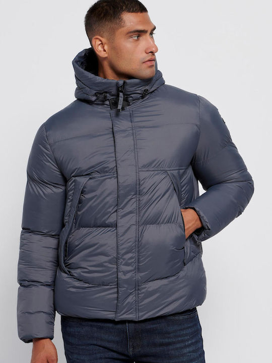 Funky Buddha Winter Jacke Puffer Dusty Blue