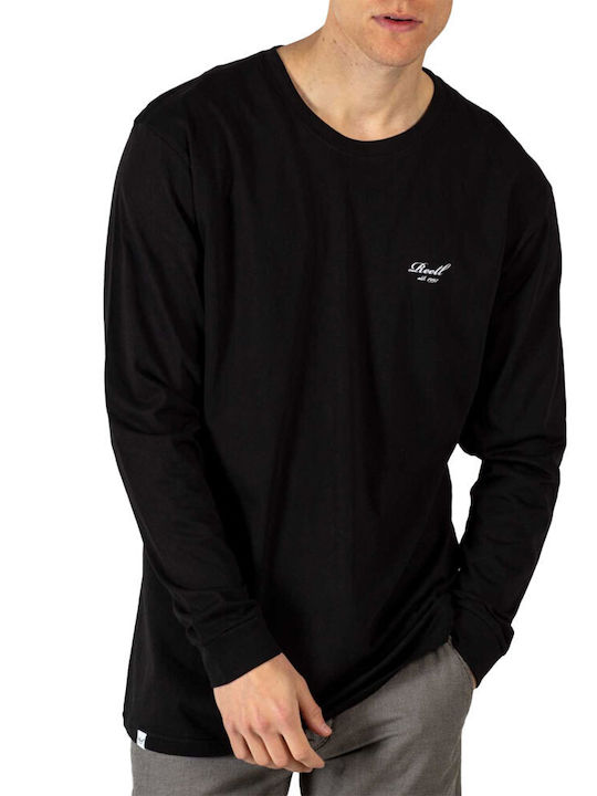 REELL STAPLE LOGO LONGSLEEVE DEEP BLACK