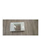 Bega Plast 7666747 Rechteckiger Badezimmerspiegel aus Kunststoff mit Schrank, Regal & Lampenfassung 60x40cm Weiß