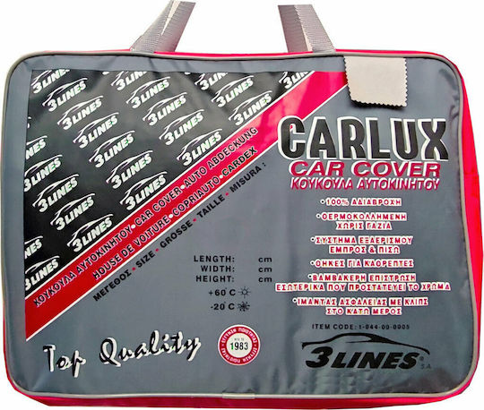 Carlux M1 Κουκούλα Αυτοκινήτου με Τσάντα Μεταφοράς 455x175x150cm Αδιάβροχη