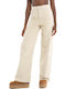 Hope Damen Hoch tailliert Stoff Hose in Weitem Schnitt Beige