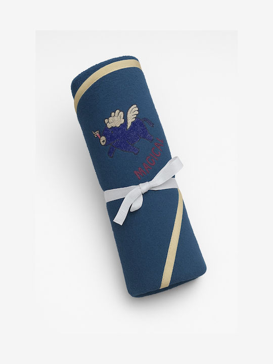 Beboulino Baby Bath Towel Hooded Unicorn Blue 7...