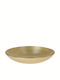 JK Home Decoration Glass Salad Bowl Gold 30x30x6cm