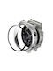 2 In 1 Schutz Plastikhülle mit Glas in Silber Farbe für Huawei Watch GT 2 Pro