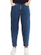 High Waist Women's Jean Trousers Dark Stone Blue